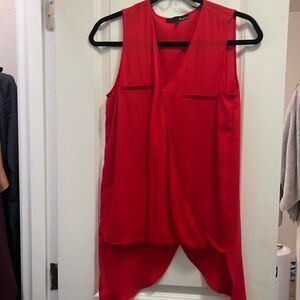 Red Ro & De open back sleeveless blouse